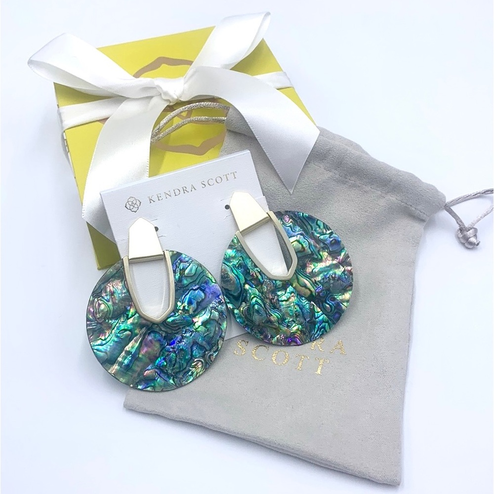 Kendra Scott Diane Abalone Shell Statement Earrings